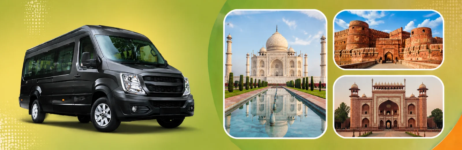 Delhi to Agra Tour Urbania Van Delhi to Agra Tour Urbania Van