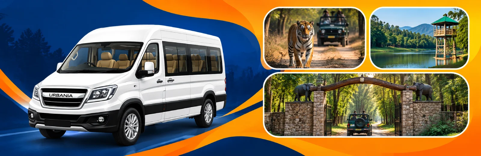 Delhi to Jim Corbett Tour by Urbania Van on Rent Delhi to Jim Corbett Tour by Urbania Van on Rent